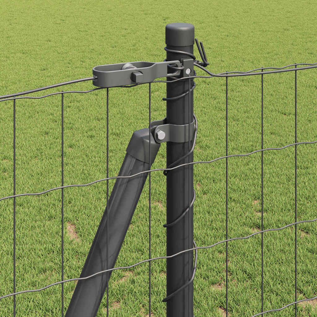 vidaXL Περίφραξη Ευρώπης με 13 Φλαντζωτές Κολώνες 1.2x25 μ. Γαλβανισμένο Ατσάλι