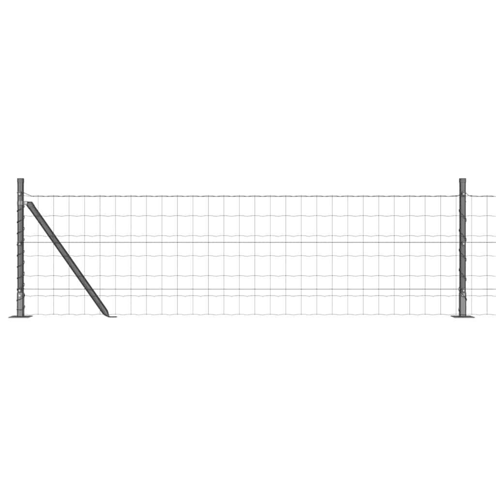 vidaXL Euro Fence με 13 Φλάντζες 0.4x50 μ Γαλβανισμένο Ατσάλι