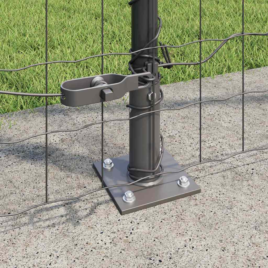 vidaXL Περίφραξη Euro με 7 σταυρωτούς πόλους 1.4x10 μ γαλβανισμένος χάλυβας