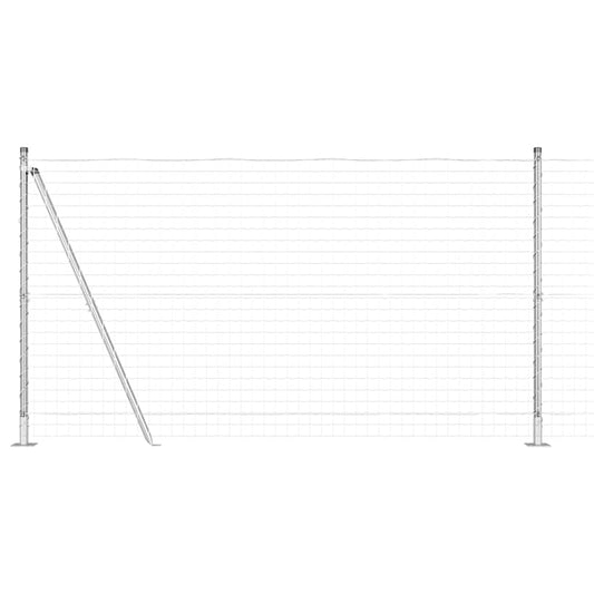 vidaXL Ευρωπαϊκή Περίφραξη με 7 Χειρολισθήρες 1.2x10 μ Γαλβανισμένος Χάλυβας