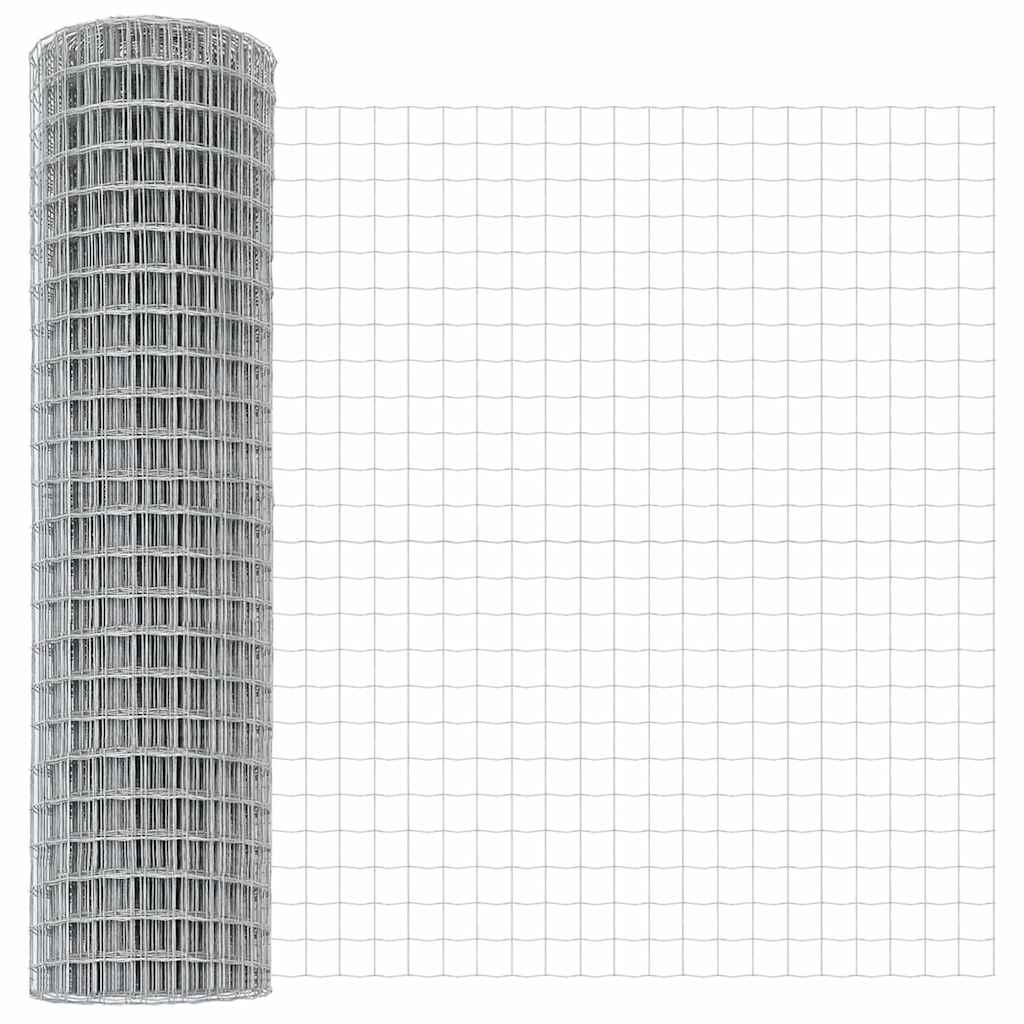 vidaXL Ευρωπαϊκή Περίφραξη με 7 Χειρολισθήρες 1.2x10 μ Γαλβανισμένος Χάλυβας