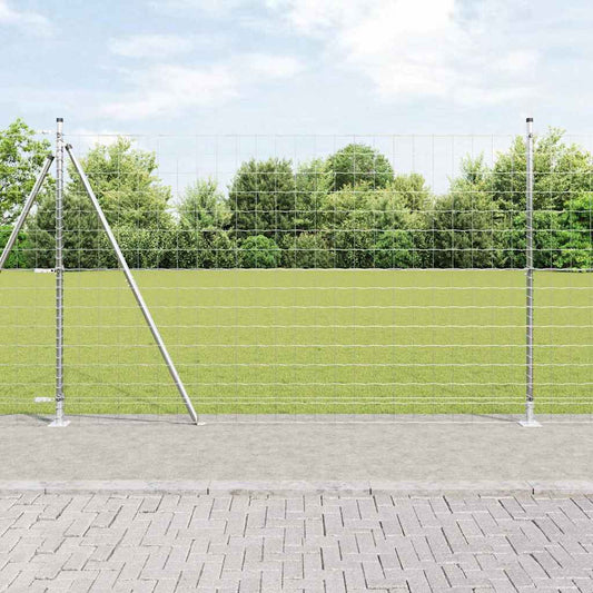 vidaXL Euro Fence με 7 Φλάντζες 1.6x10 μ Γαλβανισμένος Χάλυβας