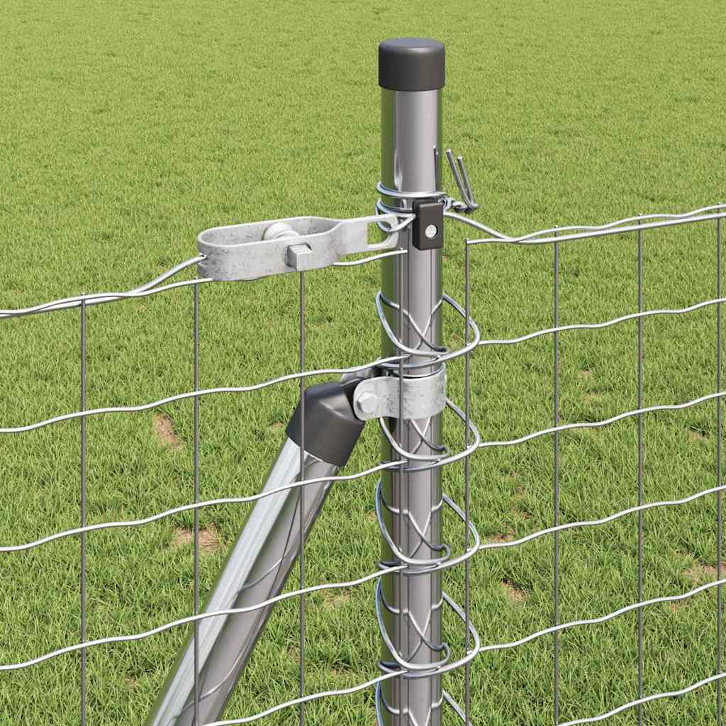 vidaXL Euro Fence με 13 Μονοπάτια 0.8x25 μ Γαλβανισμένος Χάλυβας