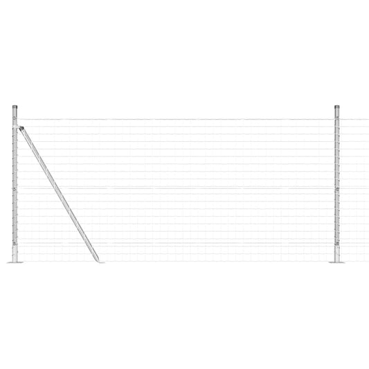 vidaXL Euro Fence με 13 Μονοπάτια 0.8x25 μ Γαλβανισμένος Χάλυβας