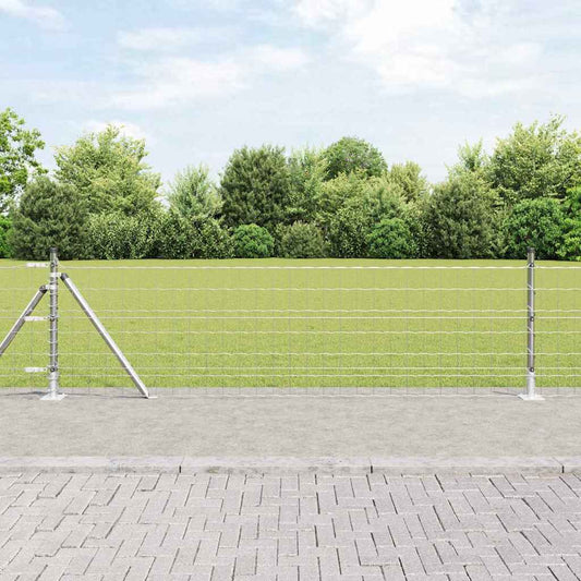 vidaXL Euro Fence με 13 Φλαγγέτες Πόστ 0.4x50 μ Γαλβανισμένος Χάλυβας