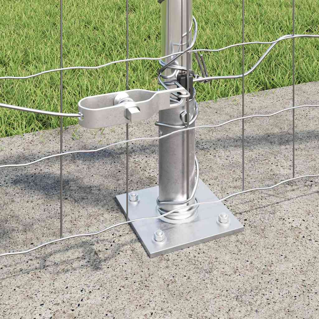 vidaXL Euro Fence με 7 Φλαγμένες Στήλες 0.8x10 μ Γαλβανισμένο Ατσάλι