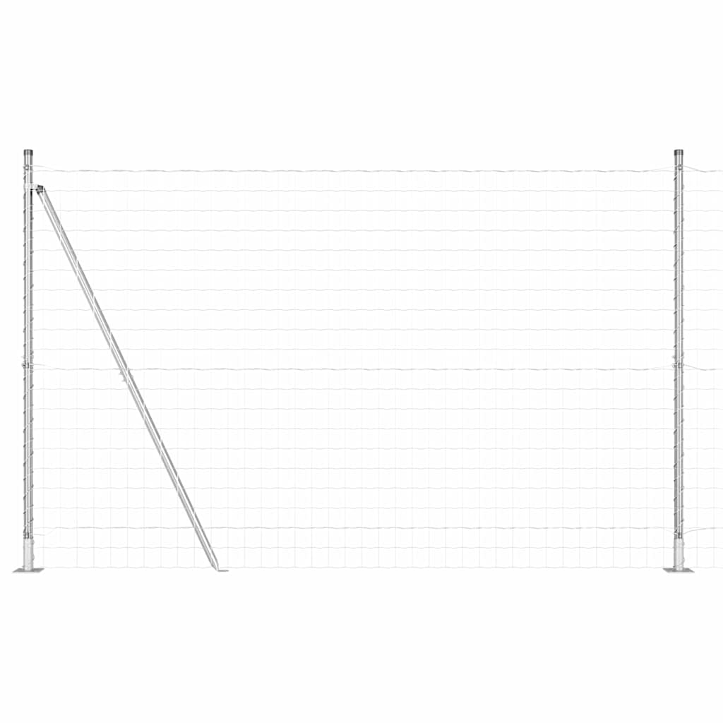 vidaXL Ευρωπαϊκός Φράχτης με 7 Στήλες 1.5x10 μ. Γαλβανισμένο Ατσάλι