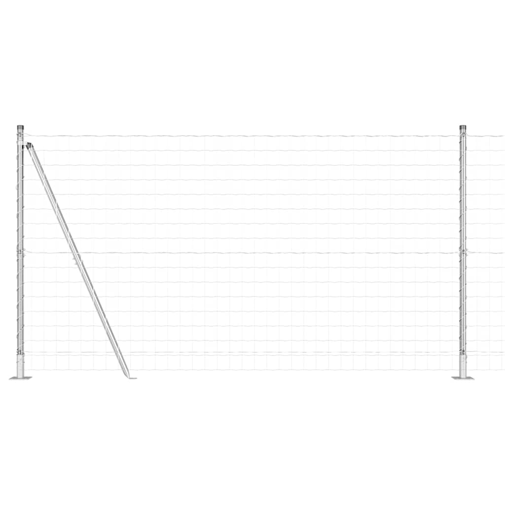 vidaXL Ευρωπαϊκή Περίφραξη με 13 Τέσσερις Ποδιές 1.2x25 μ Γαλβανισμένος Χάλυβας