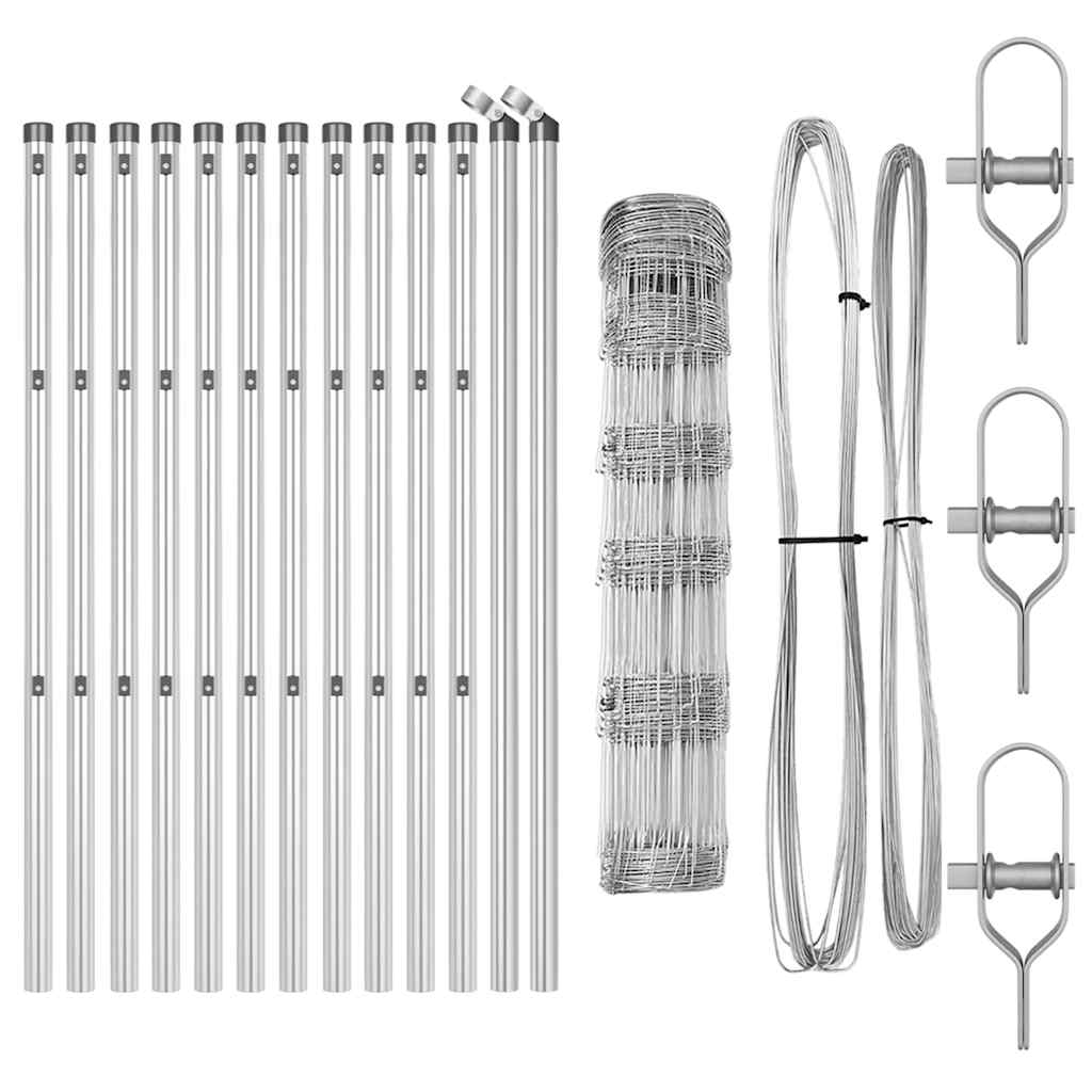 vidaXL Περίφραξη 0.8x25 μ Γαλβανισμένο Μέταλλο