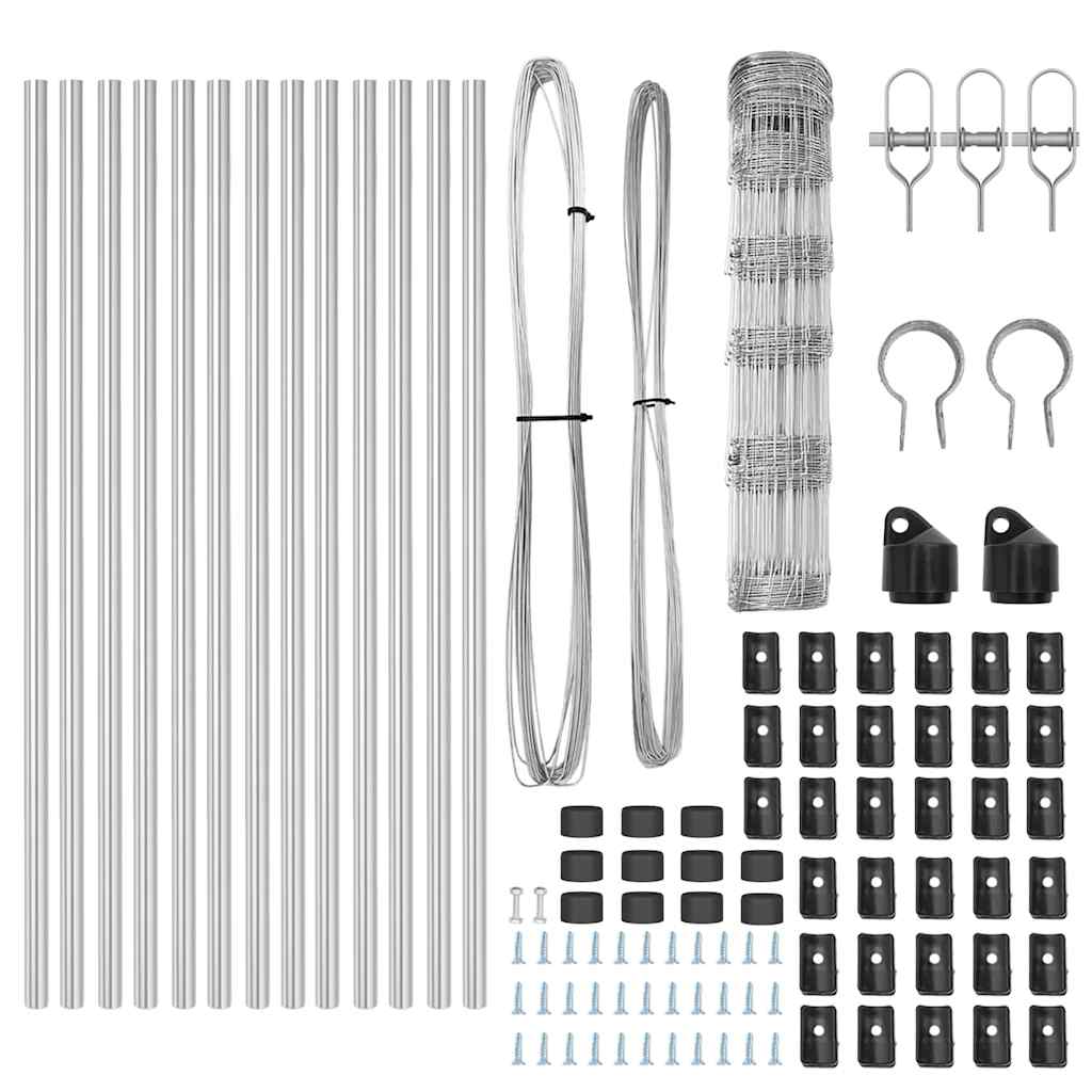 Φράχτης vidaXL 0.8x25 μ Γαλβανισμένος Χάλυβας
