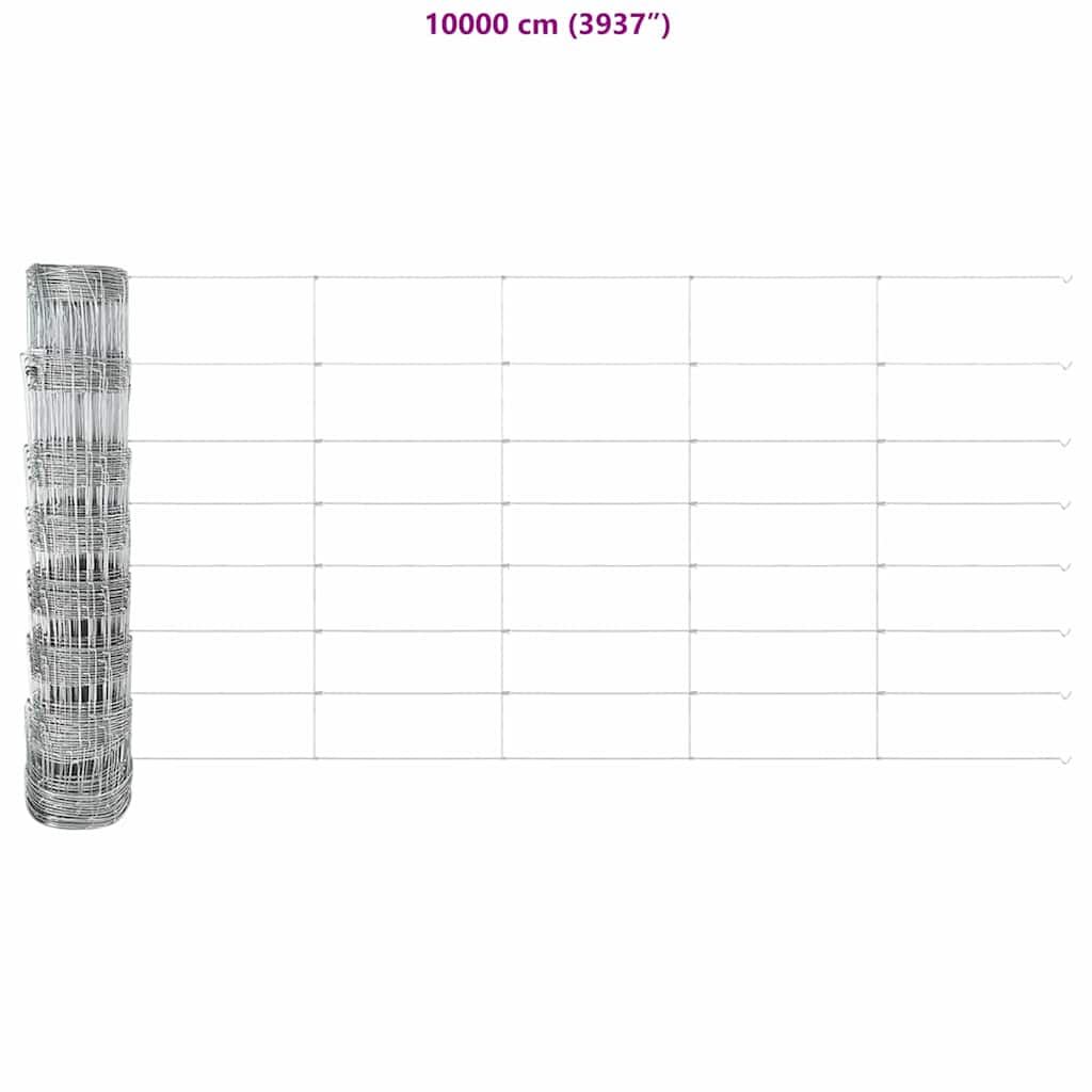 vidaXL Φράκτης Αγρού 0.8x25 μ Γαλβανισμένος Χάλυβας