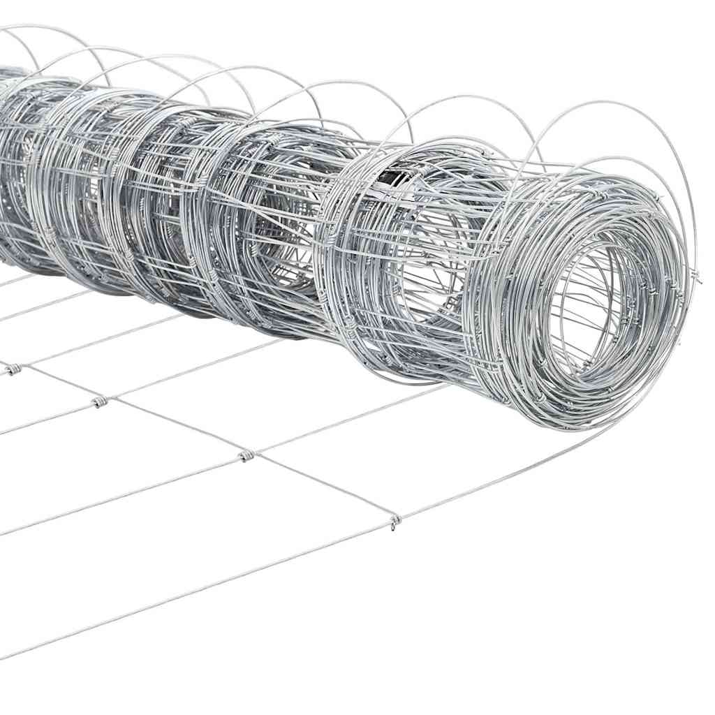 vidaXL Field Fence 1.2x25 μ Γαλβανισμένος χάλυβας