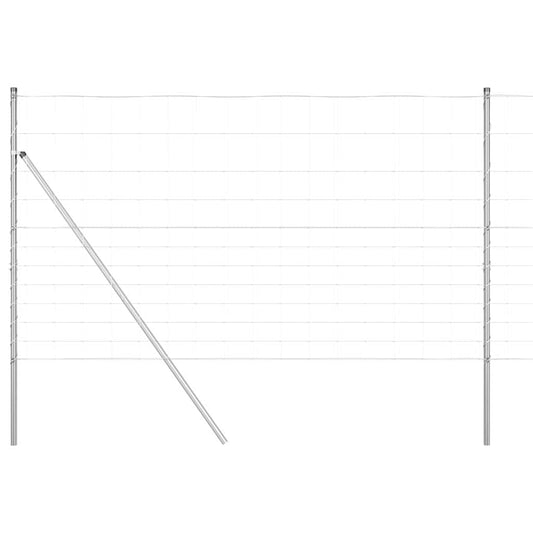 Φράκτης πεδίου vidaXL 1,4x25 μ Γαλβανισμένος Χάλυβας
