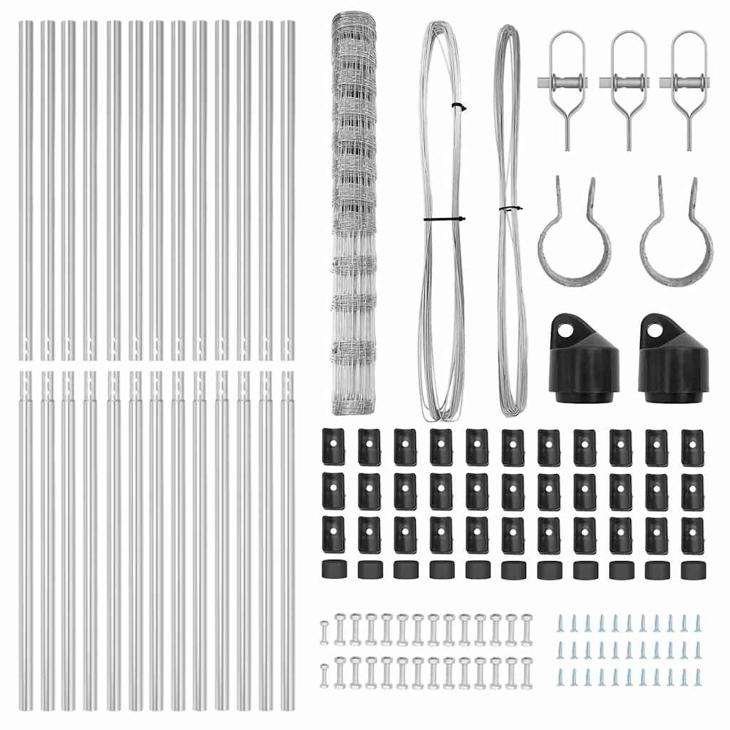 Φράκτης πεδίου vidaXL 1,4x25 μ Γαλβανισμένος Χάλυβας