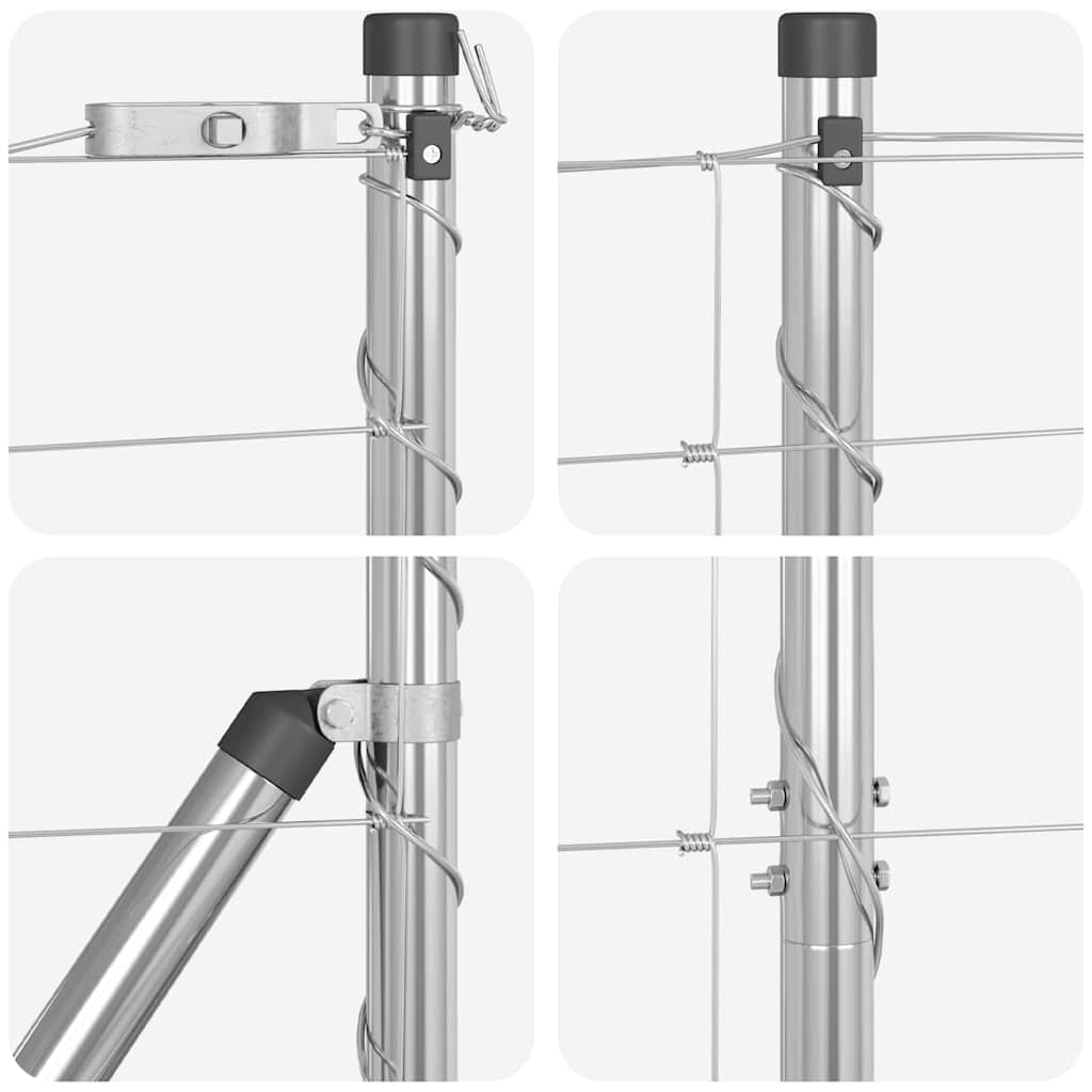 vidaXL Field Fence 1.4x25 m Γαλβανισμένο Ατσάλι