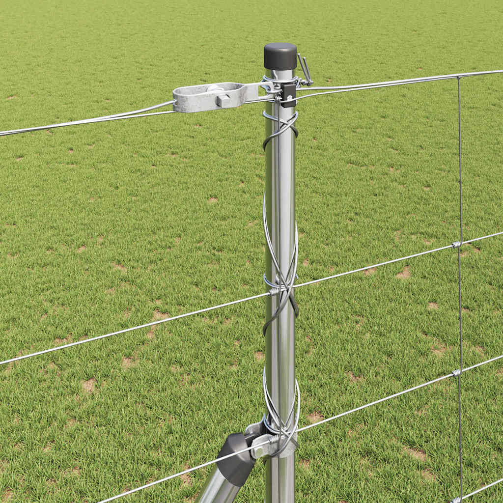 vidaXL Περίφραξη αγρού Ασημί 25 x 1.6 μ Γαλβανισμένος χάλυβας