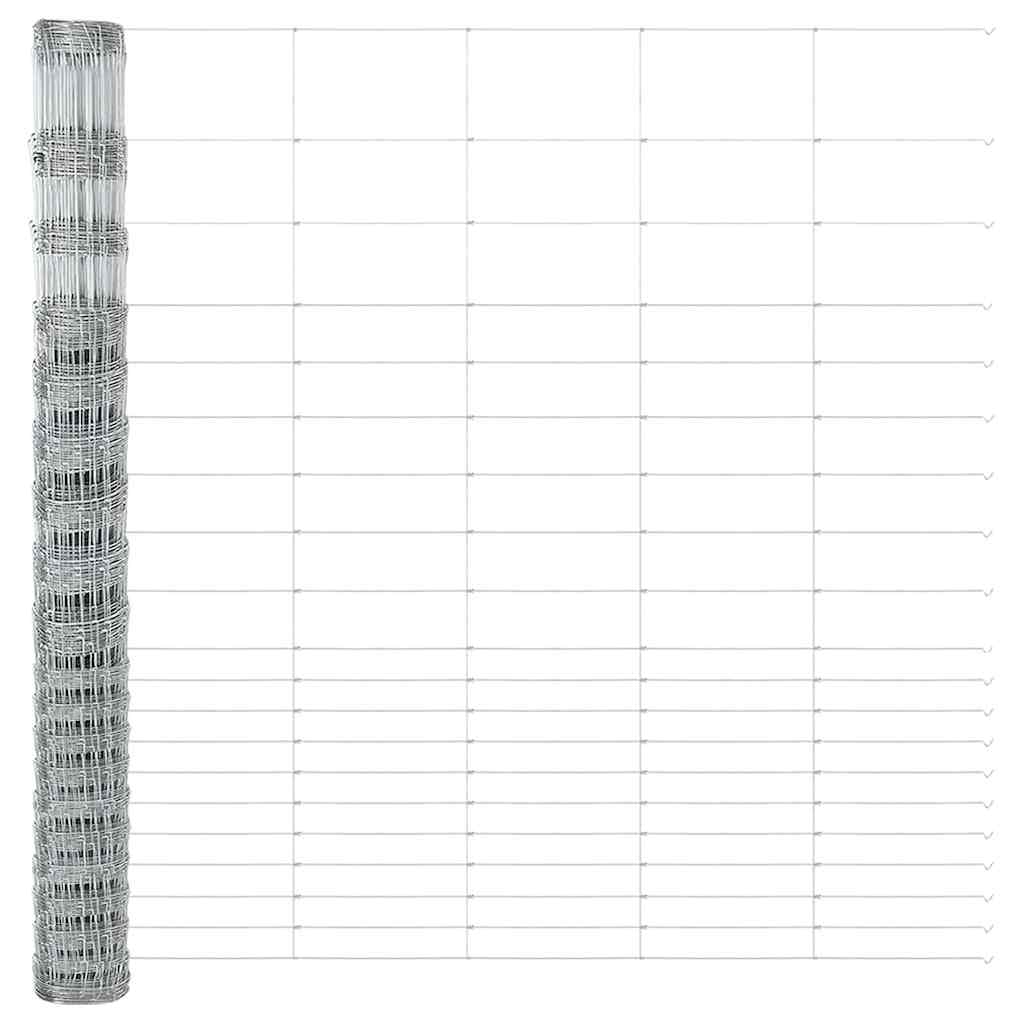 vidaXL Field Fence 1.6x25 μ Γαλβανισμένος Χάλυβας