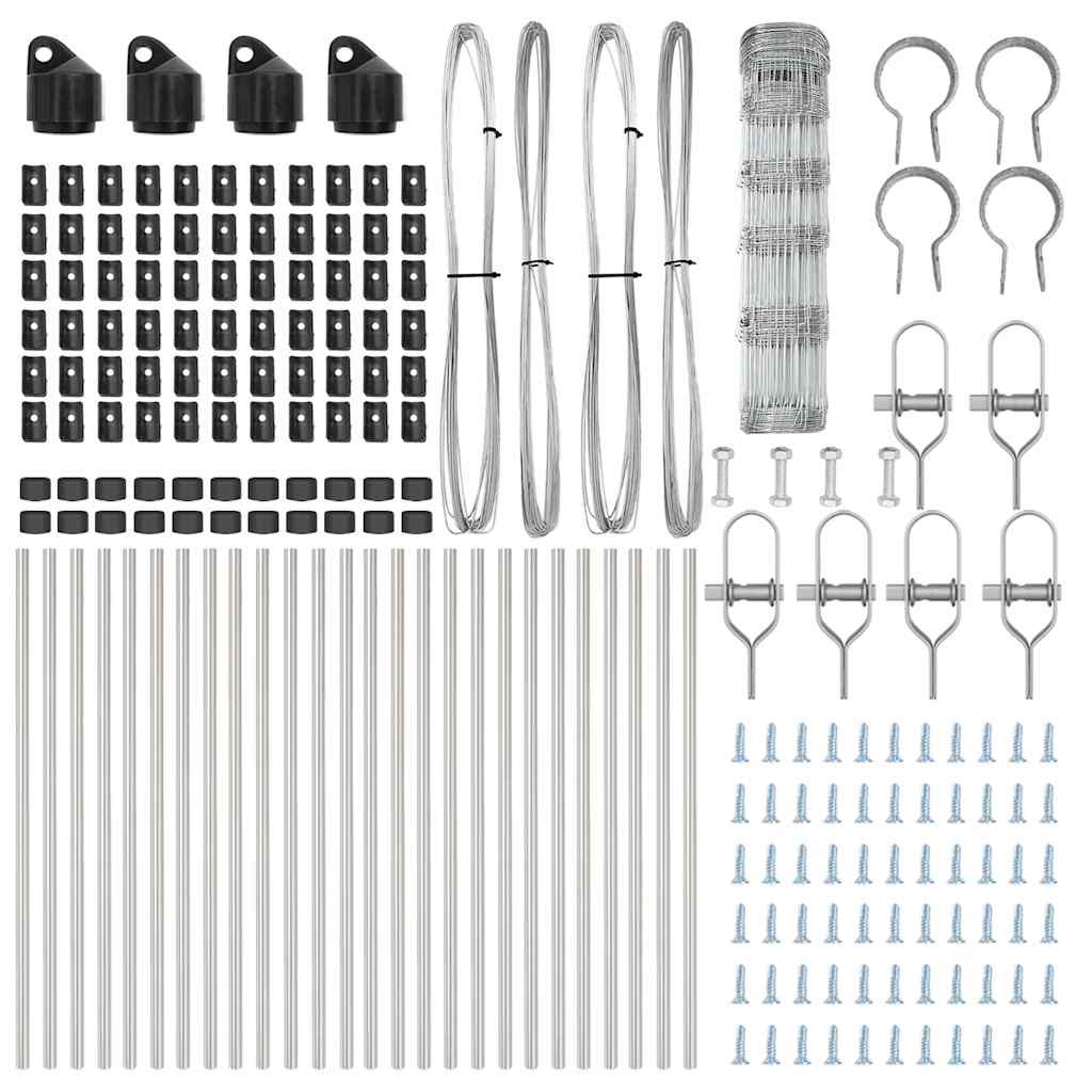 Φράκτης Αγρού vidaXL 0.8x50 μ Γαλβανισμένο Ατσάλι