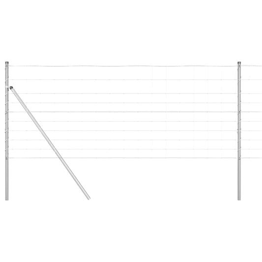 vidaXL Φράχτης Αγρού 1x50 μ Γαλβανισμένος Χάλυβας