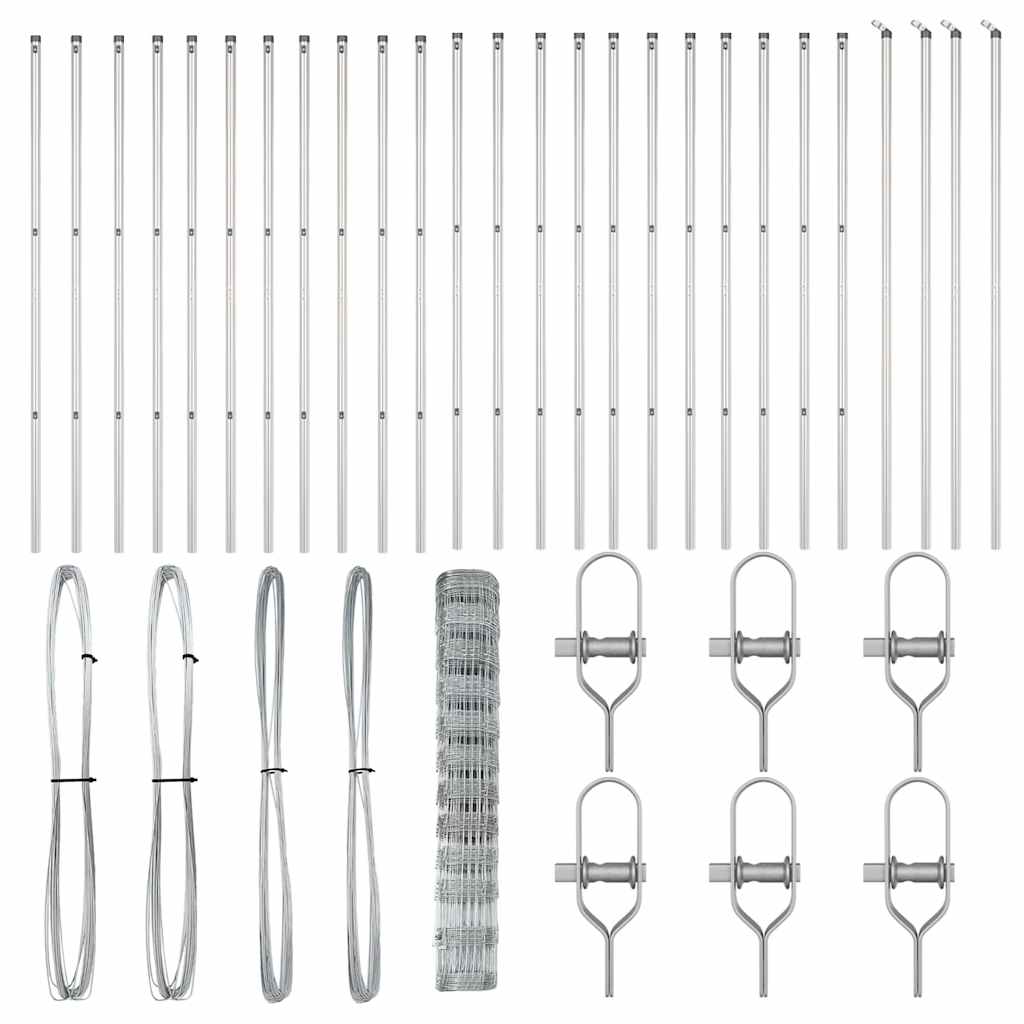 vidaXL Στύλος Περιφράξεων Γαλβανισμένο 50 x 1,2 m Ατσάλι