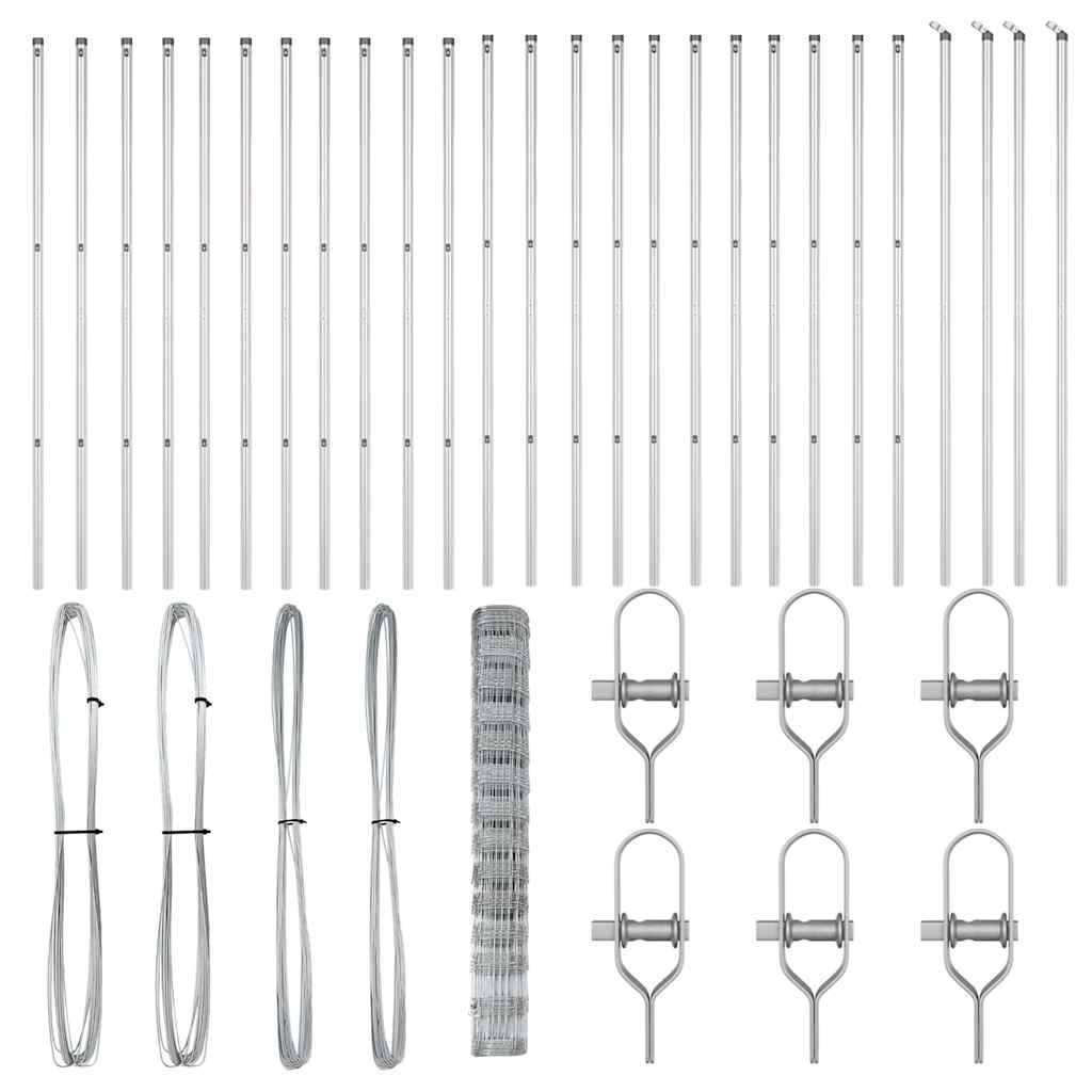 Φράκτης vidaXL 1,4x50 μ Γαλβανισμένος Χάλυβας