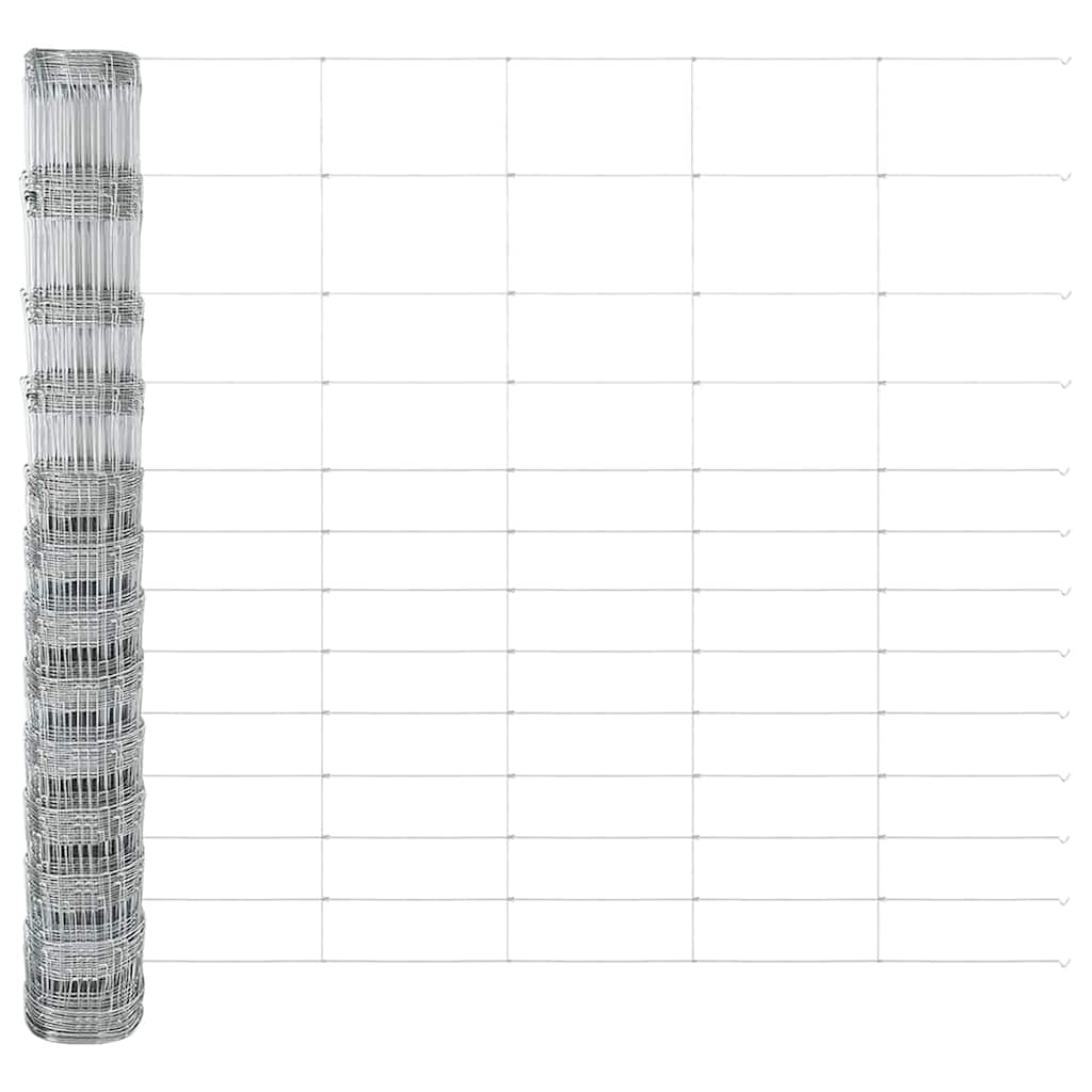 vidaXL Περίφραξη Αγρού 1.5x50 μ Γαλβανισμένο Ατσάλι