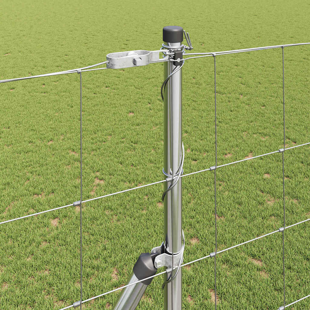 vidaXL Περίφραξη Αγρού 1.5x50 m Γαλβανισμένος Χάλυβας