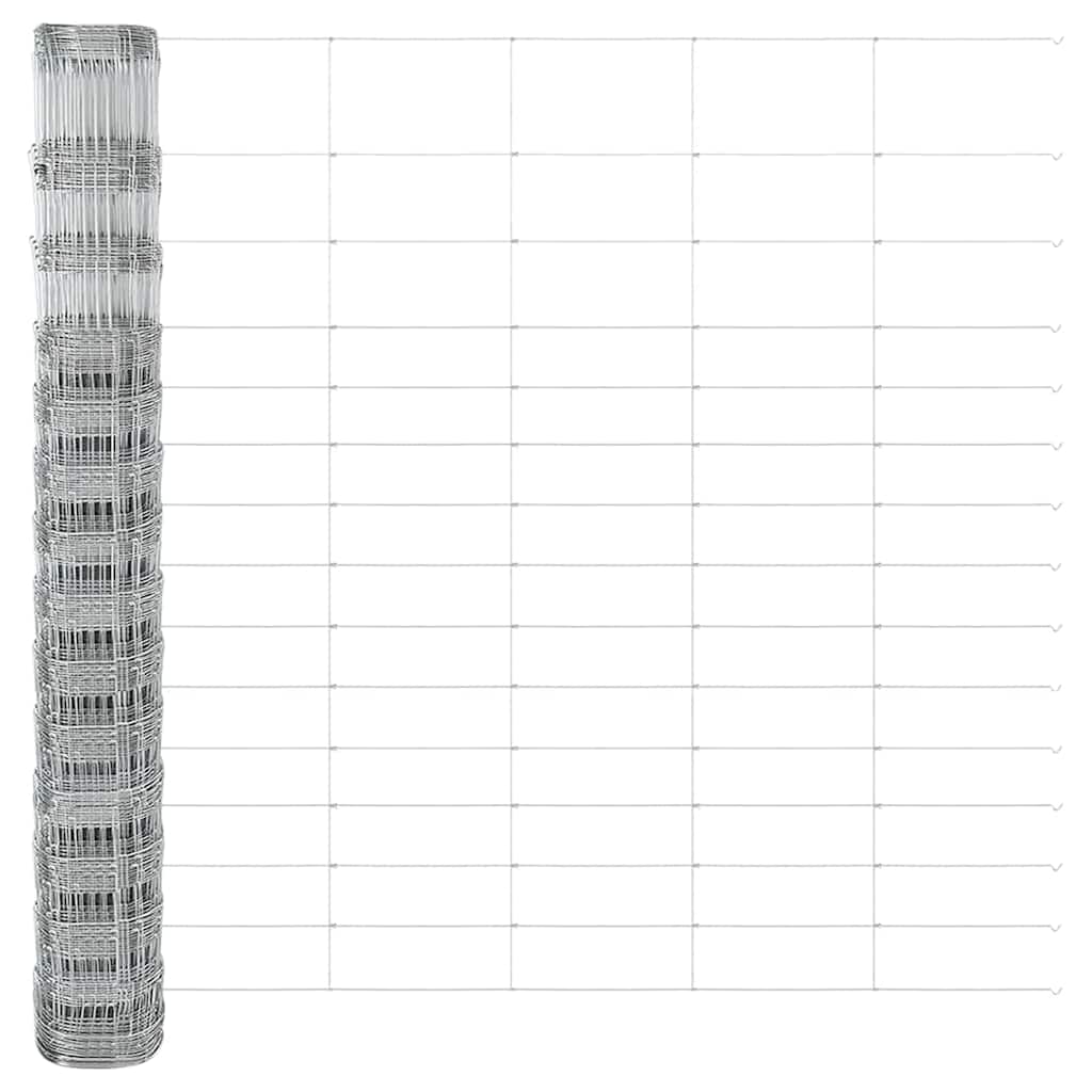 Φράχτης πεδίου vidaXL 1.6x50 μ από γαλβανισμένο χάλυβα