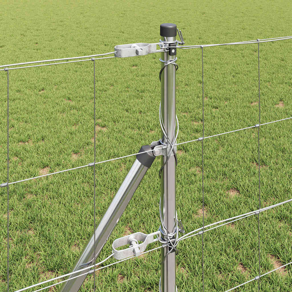 vidaXL Field Fence 0.8x100 μ Γαλβανισμένου Χάλυβα