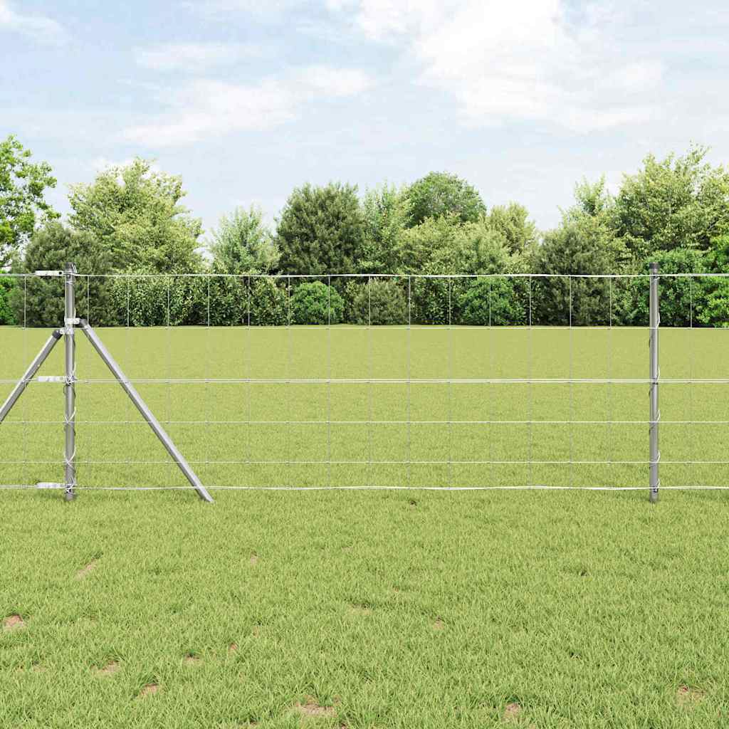 vidaXL Field Fence 0.8x100 μ Γαλβανισμένου Χάλυβα