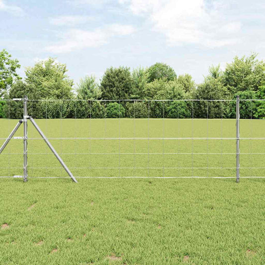 vidaXL Field Fence 0.8x100 μ Γαλβανισμένου Χάλυβα