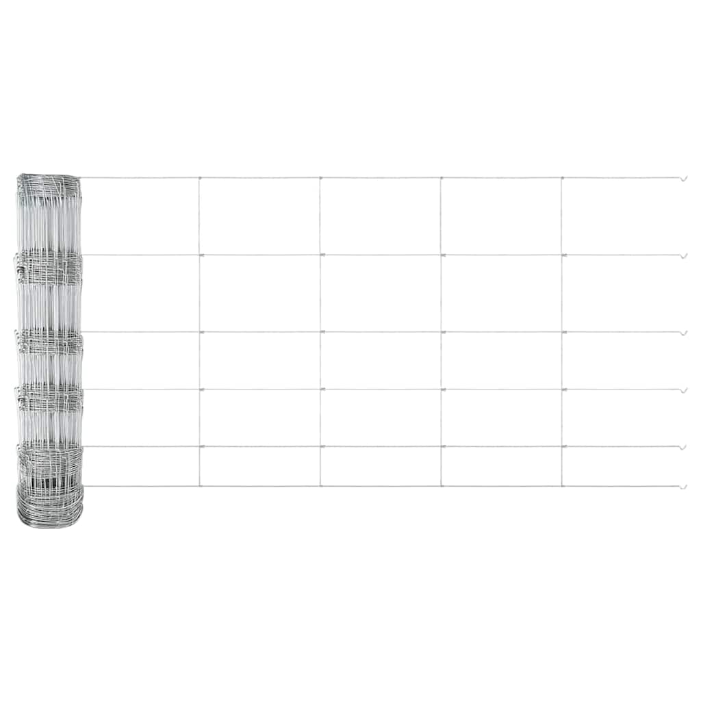 vidaXL Περίφραξη Αγρού 0.8x25 μ Γαλβανισμένο Ατσάλι