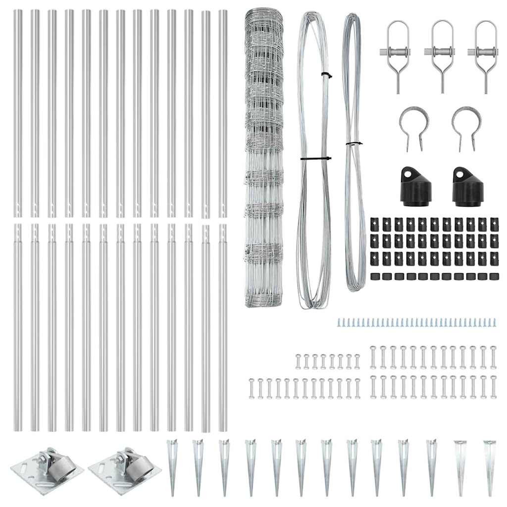 vidaXL Περίφραξη Γης 1.2x25 μ Γαλβανισμένος Χάλυβας