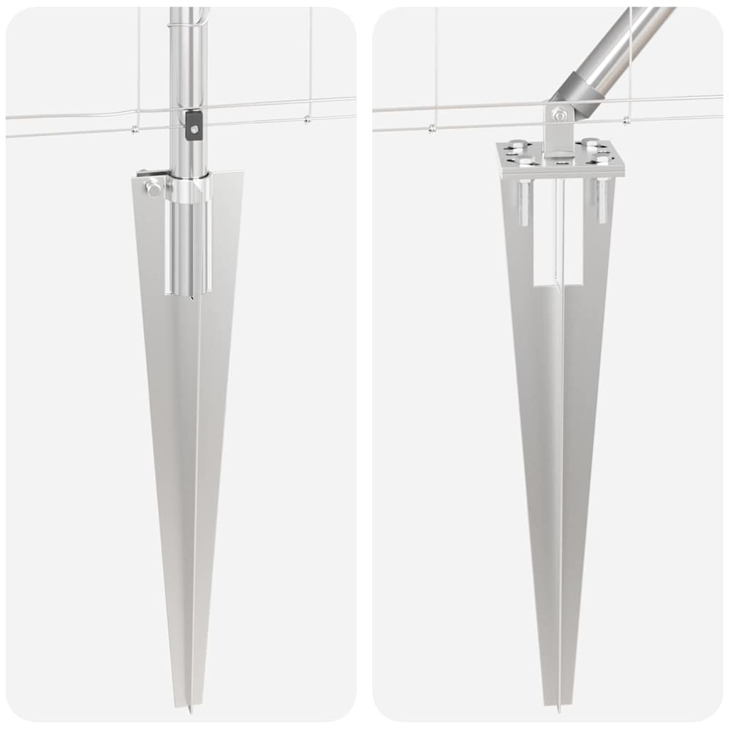 vidaXL Φράχτης Πεδίων 1.2x25 μ Κα galvanised Ατσάλι