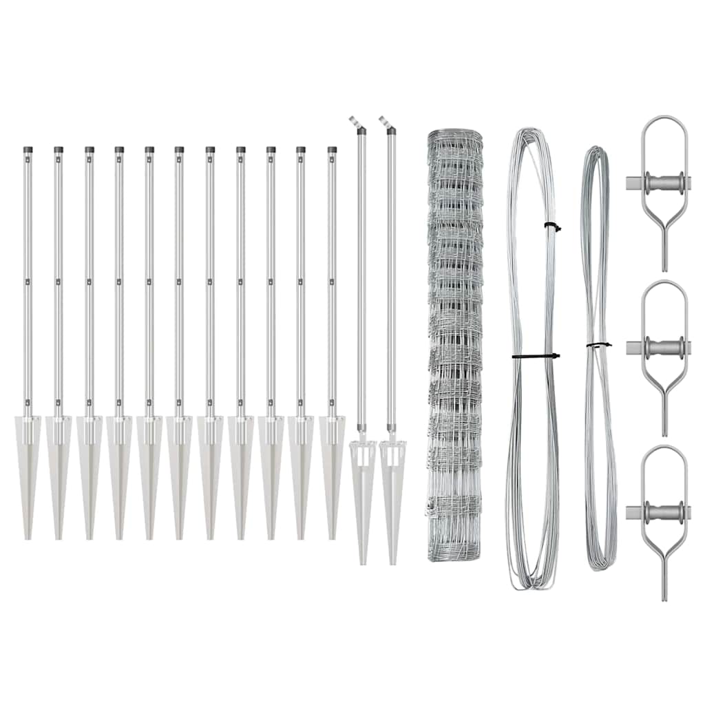 φράχτης vidaXL 1.2x25 μ γαλβανισμένος χάλυβας