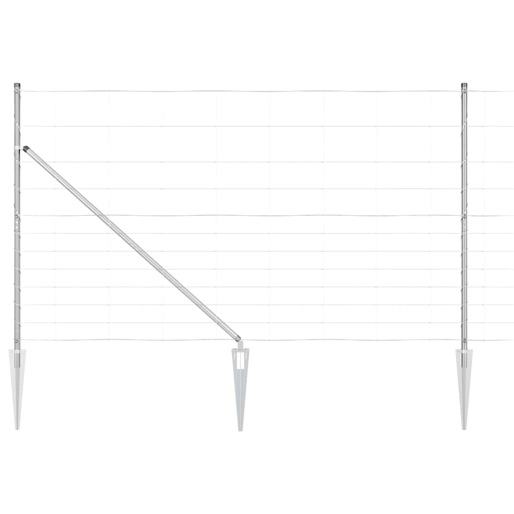 vidaXL Φράχτης Περιοχής 1.4x25 μ. Γαλβανισμένο Ατσάλι