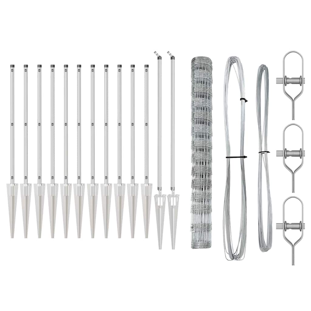 vidaXL Περίφραξη Πεδιάδας 1.4x25 μ Γαλβανισμένο ατσάλι