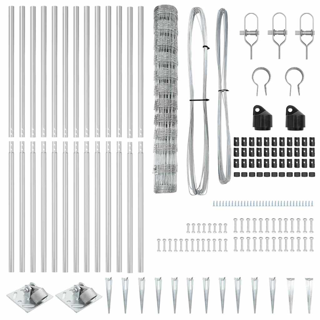 Φράκτης VidaXL 1.2x50 μ Γαλβανισμένο Ατσάλι