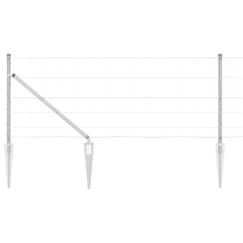 vidaXL Φράχτης 0.8x100 m Γαλβανισμένο Χάλυβα