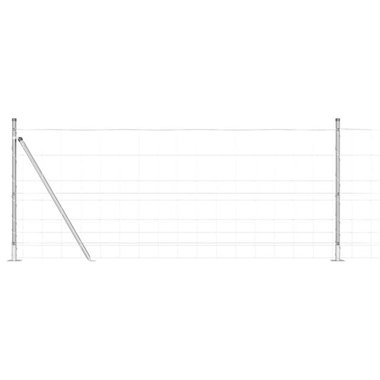 vidaXL Περίφραξη Αγρού 1x25 μ Γαλβανισμένος Χάλυβας