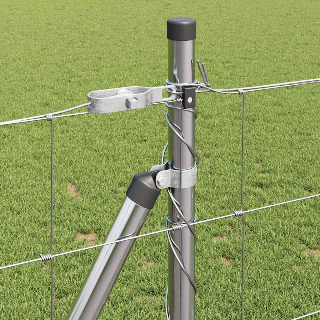 vidaXL Φράχτης Πεδίων 1x25 μ Γαλβανισμένο Ατσάλι