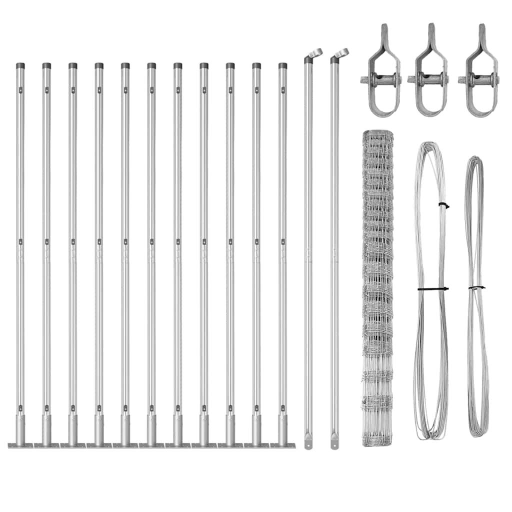 vidaXL Φράχτης Αγρού 1.6x25 μ Γαλβανισμένος Ατσάλι