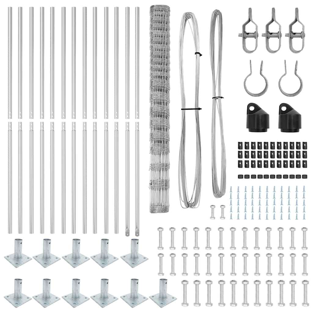 vidaXL Φράχτης Αγρού 1.6x25 μ Γαλβανισμένος Ατσάλι