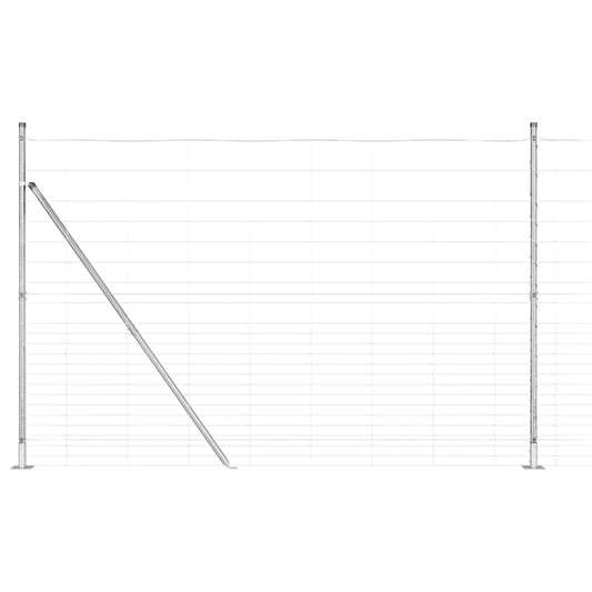 vidaXL Field Fence 1.6x25 μ Γαλβανισμένος Χάλυβας