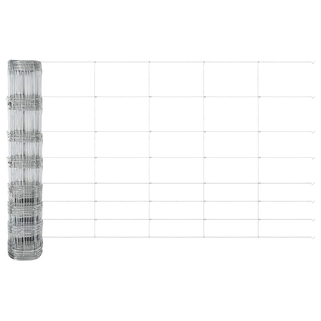 vidaXL Φράκτης Πεδιάδας 1x50 μ Γαλβανισμένος Χάλυβας