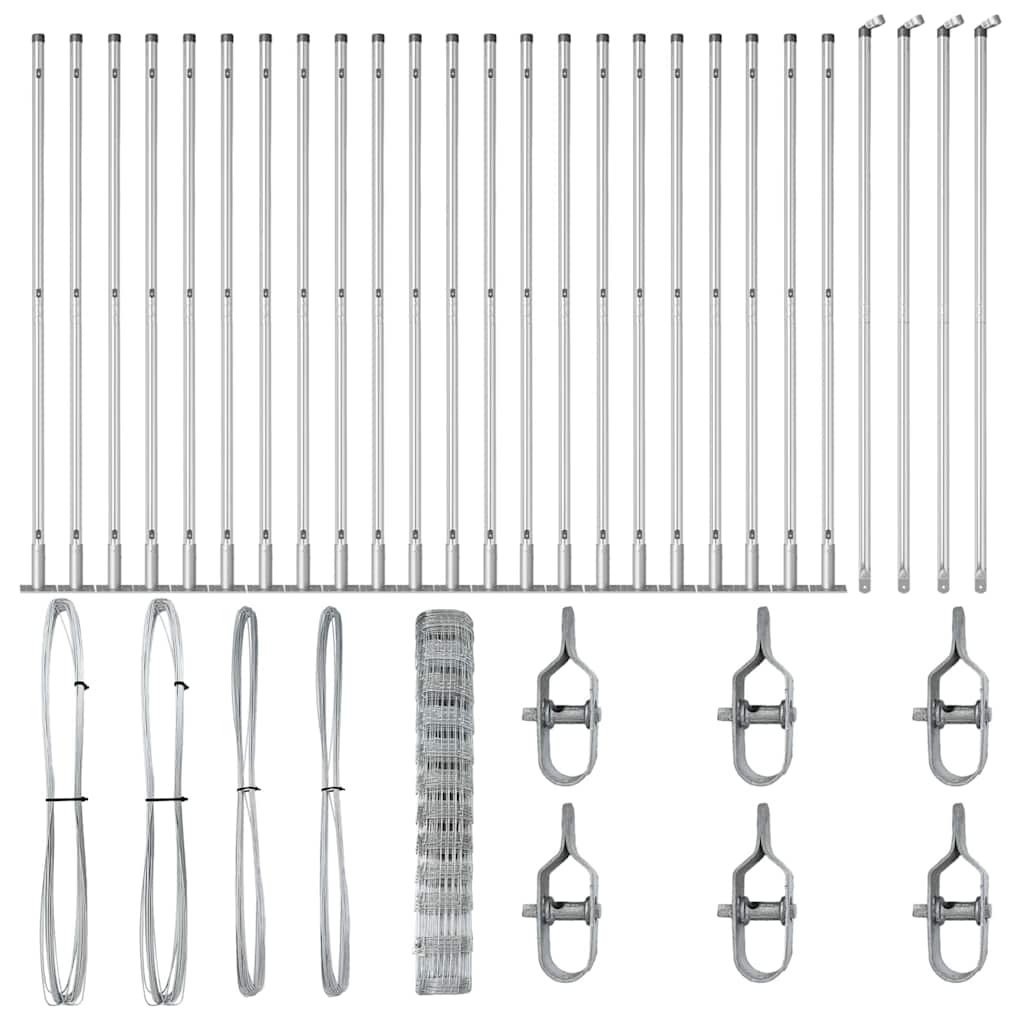 vidaXL Στύλος Περιφράξεων Γαλβανισμένο 50 x 1,2 m Ατσάλι