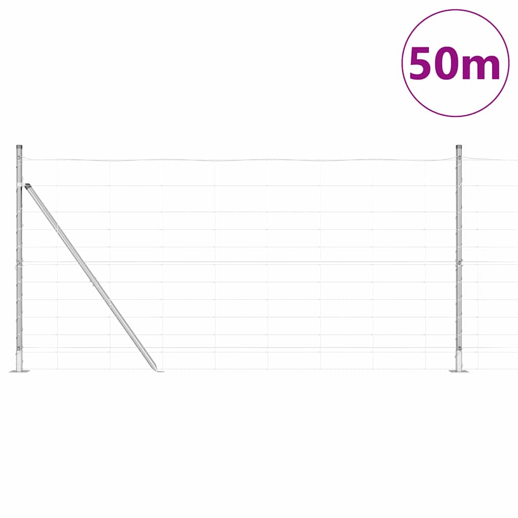 vidaXL Στύλος Περιφράξεων Γαλβανισμένο 50 x 1,2 m Ατσάλι