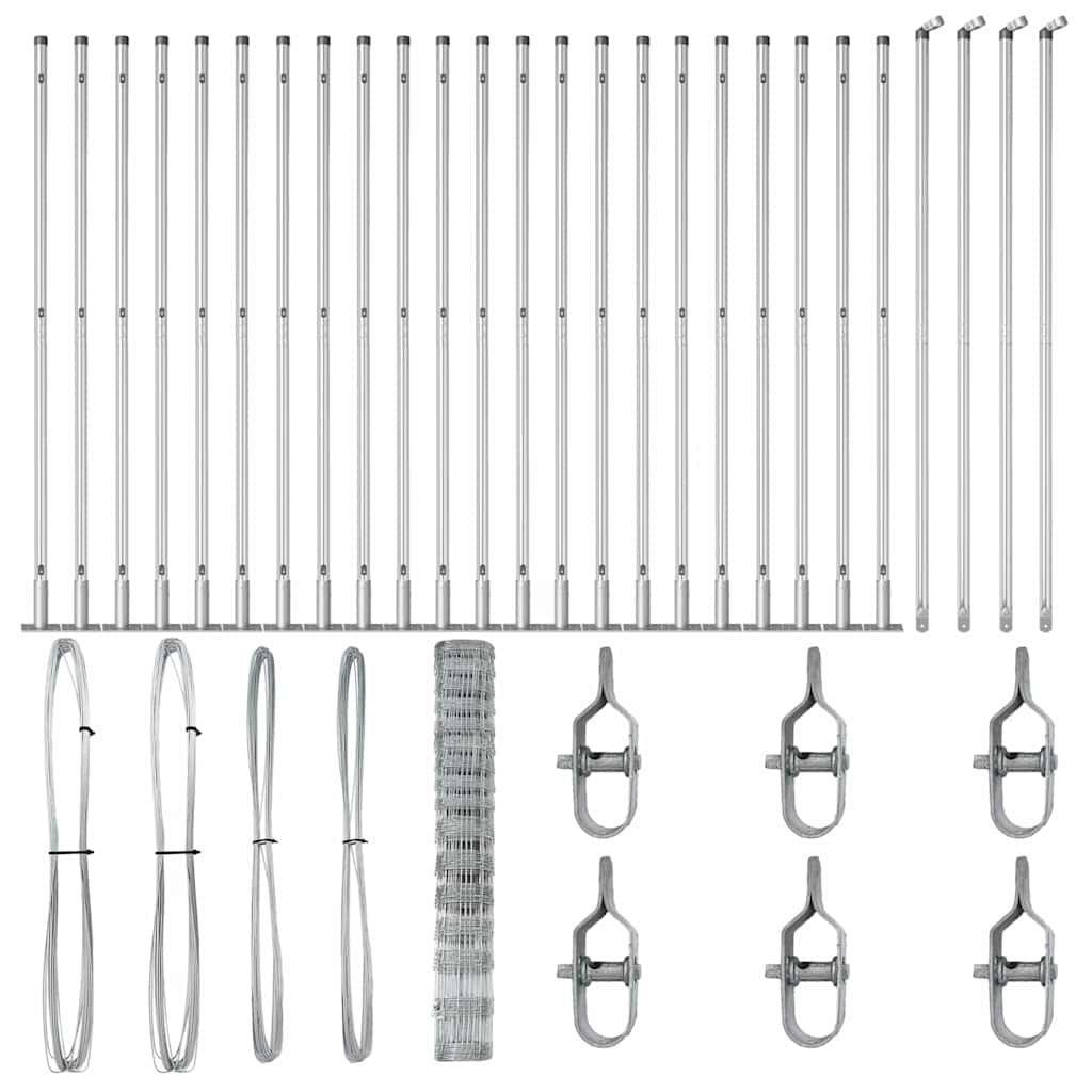 vidaXL Φράχτης 1.2x50 μ γαλβανισμένο χάλυβα