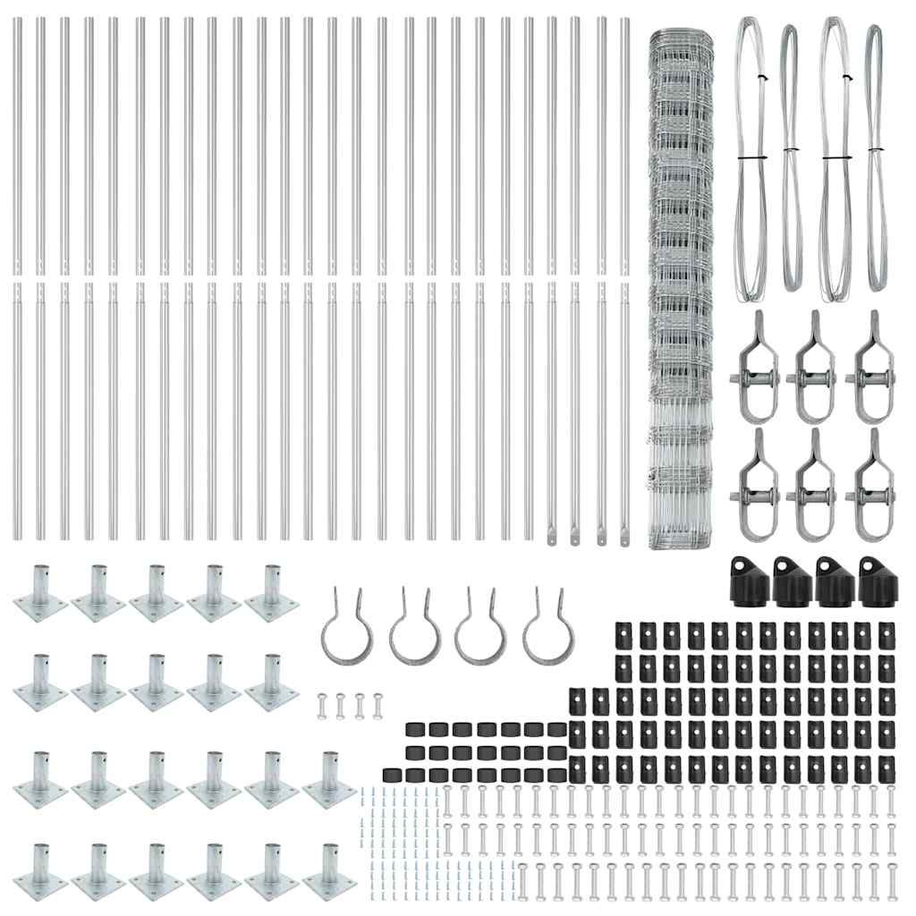 vidaXL Περίφραξη Αγρού 1.6x50 μ Γαλβανισμένος Χάλυβας