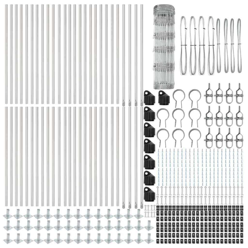 vidaXL Φράχτης 0.8x100 μ Γαλβανισμένο Ατσάλι